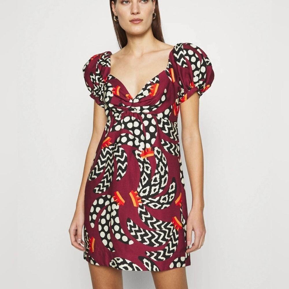FARM RIO ETHNIC BANANAS MINI DRESS NWT SIZE M - Picture 1 of 11